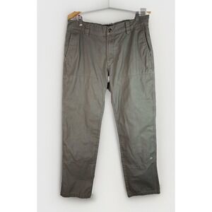 Poler Men's 34 Army Green Cotton Straight Leg Chino Pants